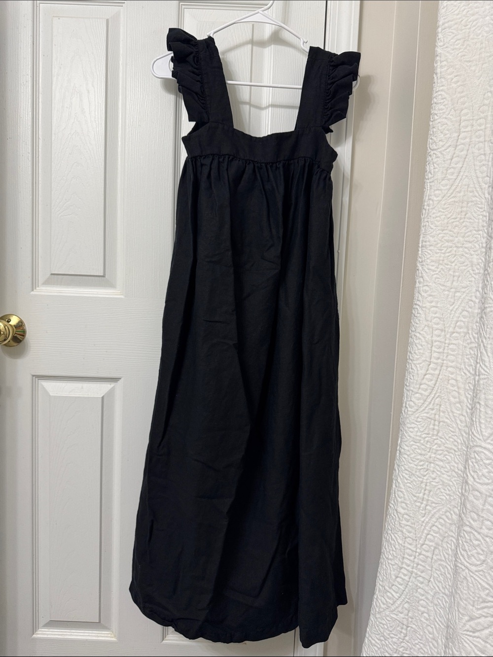a new day Black Maxi Dress with Ruffle Straps